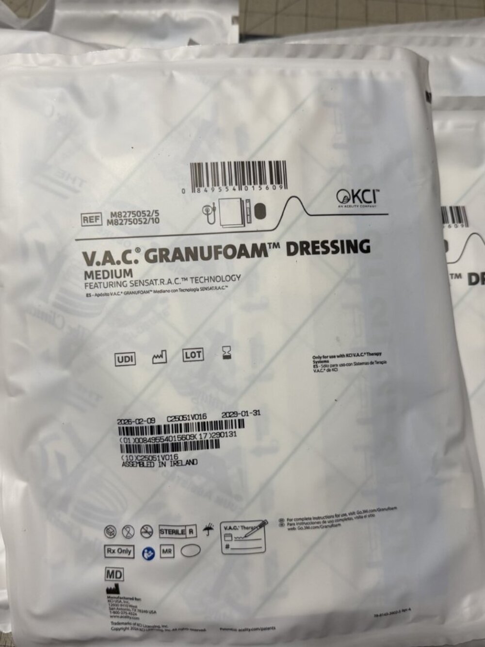 Pack of 7 V.A.C. Granufoam Dressing Kit Medium KCI Wound Vac EXP 2029